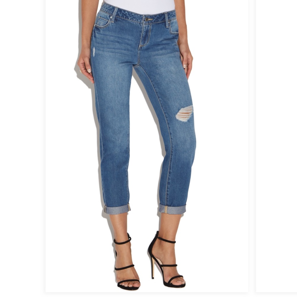 JUSTFAB CROPPED SLIM BOYFRIEND Jeans